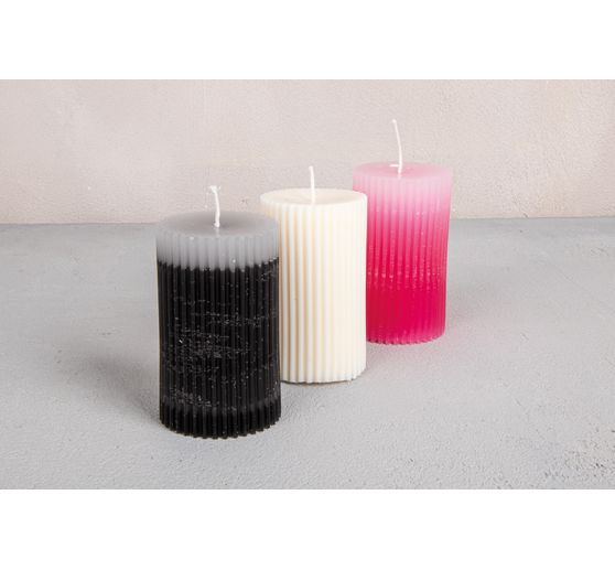 Silicone casting mould "Fluted pillar candle"