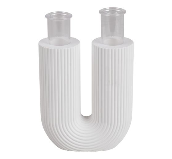 Silicone casting moulds "U-shape vase fluted"