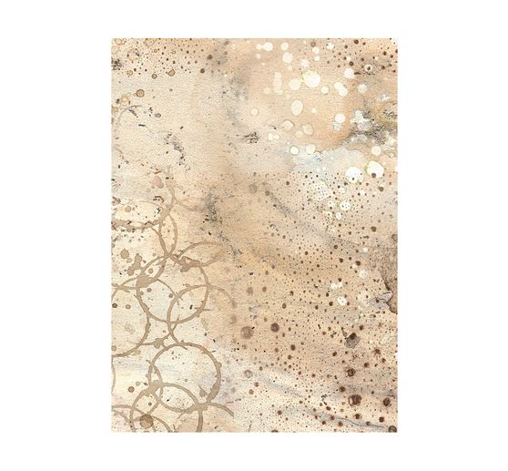 Słomkowa jedwab z motywem tła "Kawa i czekolada"