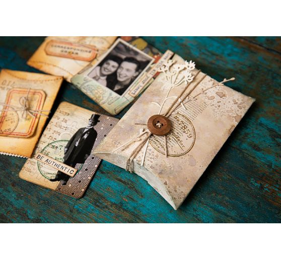 Sizzix Thinlits Wykrojnik do papieru "Pillow Box + Bag by Tim Holtz"