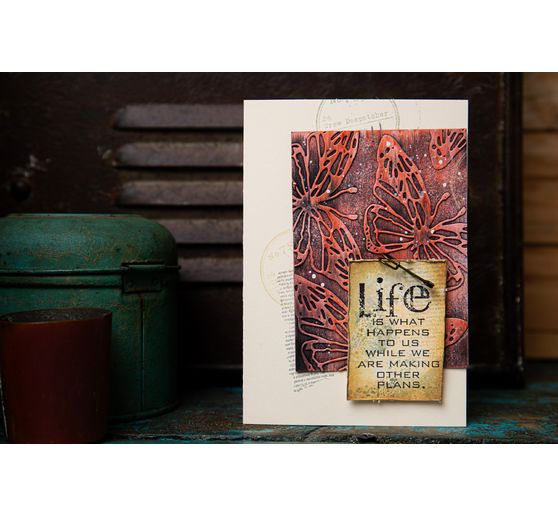 Szablon do wykrojników Sizzix Thinlits "Scribbly Butterfly by Tim Holtz".