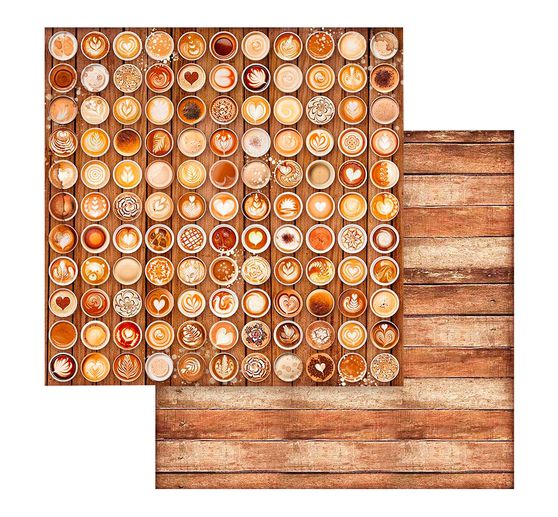 Blok do scrapbookingu "Kawa i czekolada - tła"