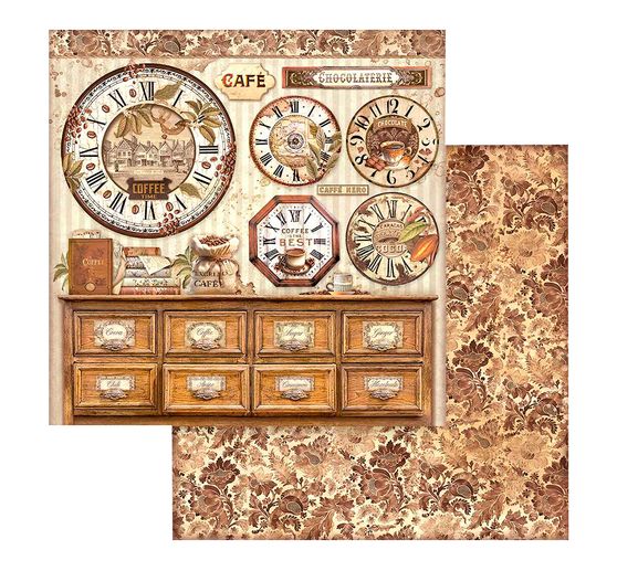 Blok do scrapbookingu "Kawa i czekolada