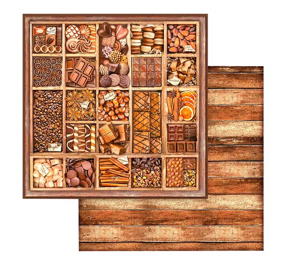 Blok do scrapbookingu "Kawa i czekolada