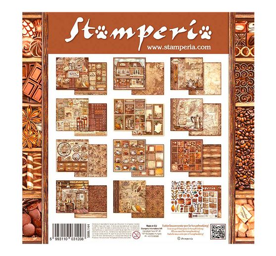 Blok do scrapbookingu "Kawa i czekolada