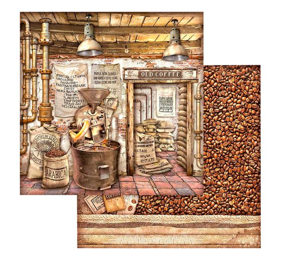 Blok do scrapbookingu "Kawa i czekolada