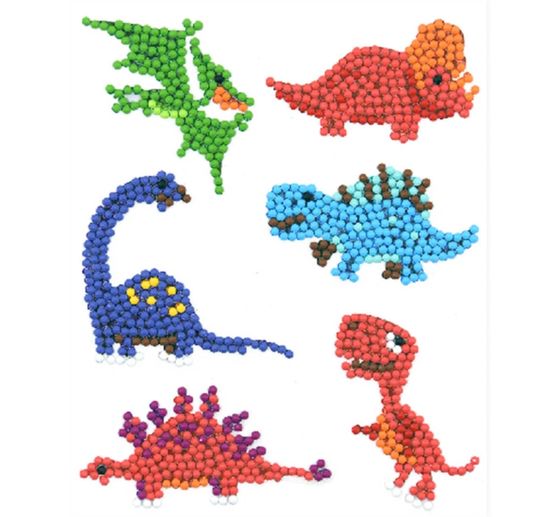 Diamond Painting Sticker craft set "Dinos"