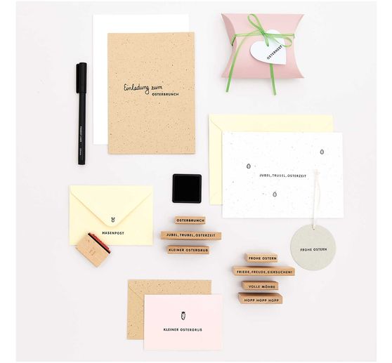 Zestaw stempli XL "Wesołych Świąt Wielkanocnych"