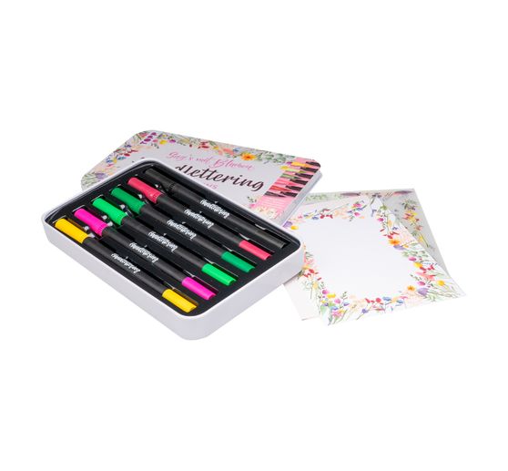 Pudełko do pisania odręcznego Brush Pens Powiedz to kwiatami