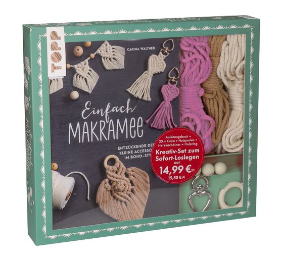 Zestaw kreatywny "Einfach Makramee. Mit Anleitungsbuch und Material"