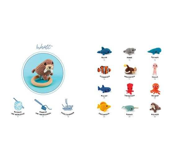 Książka "Mini-Amigurumis - Süße Meeresbewohner"