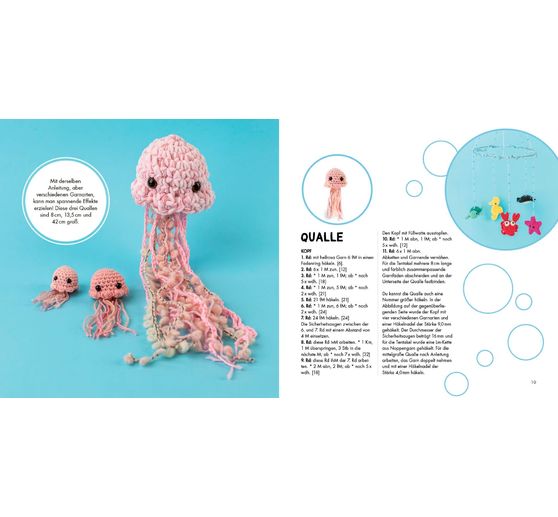 Książka "Mini-Amigurumis - Süße Meeresbewohner"