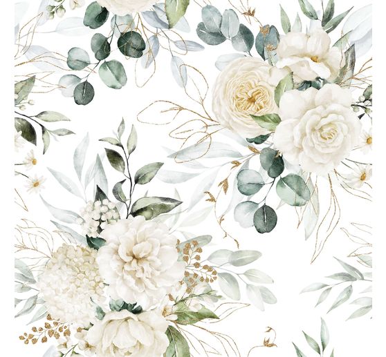 Serwetka "Eukaliptus i róże