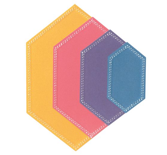 Szablon do wykrojników Sizzix Framelits "Hexagons by Stacey Park"