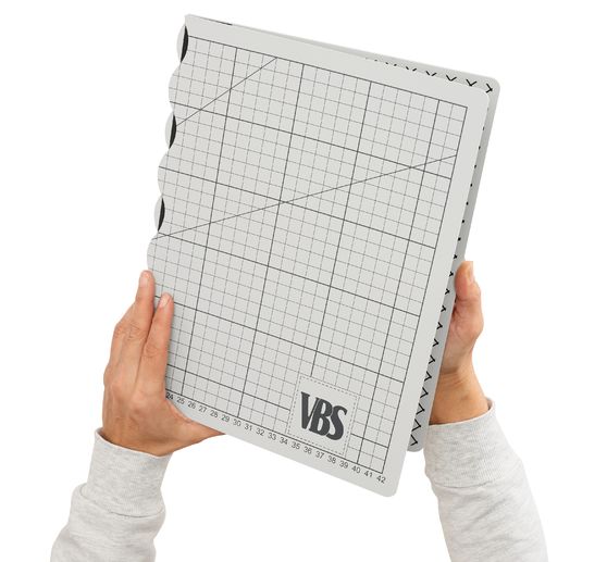 VBS Foldable cutting mat "Cool Grey"
