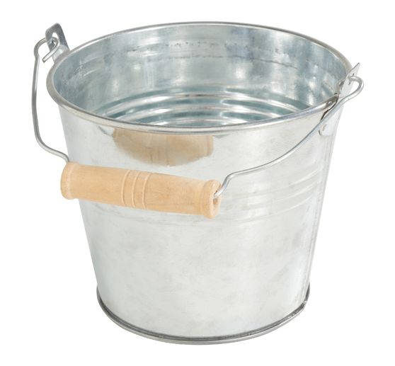 Zinc pot with handle