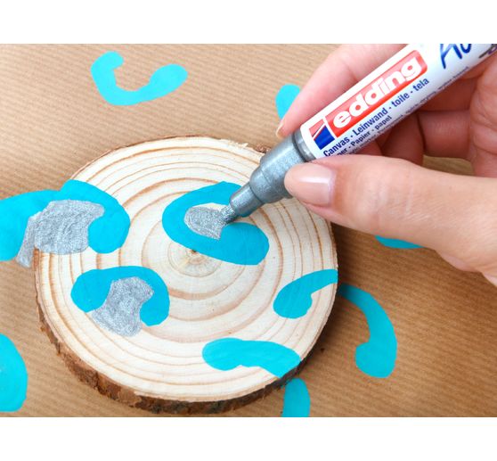 edding 5100 Acrylic "Acrylic marker - Basic", Medium, Set of 5