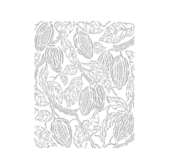 Szablon "Kawa i czekolada - ziarna kakaowca"