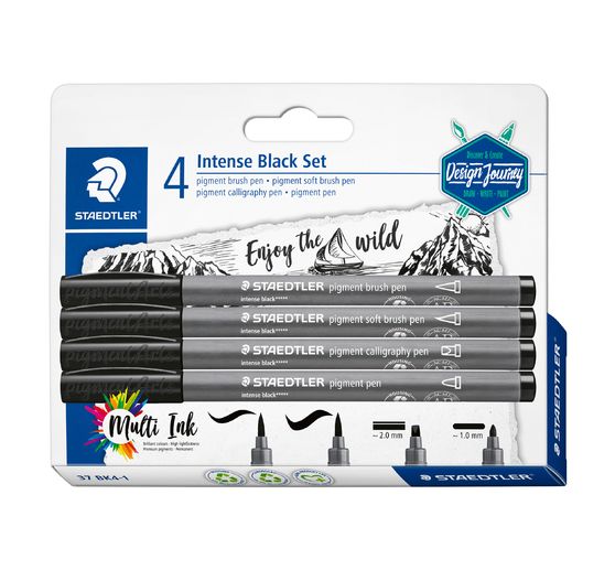 STAEDTLER Intense Black, zestaw 4 sztuk