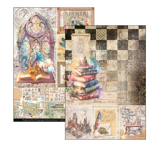Paper set "Wizard Academy"