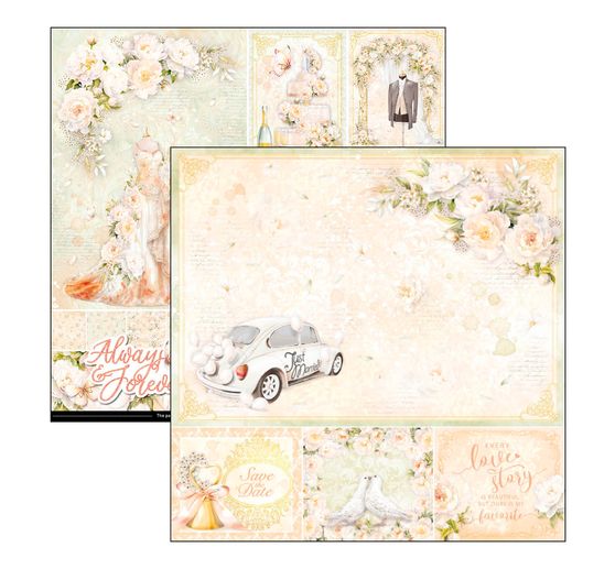 Scrapbook paper "Always & Forever"