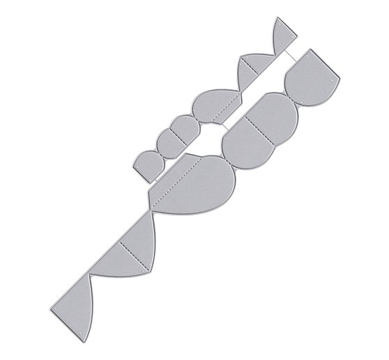 Punching template "Folding hearts"