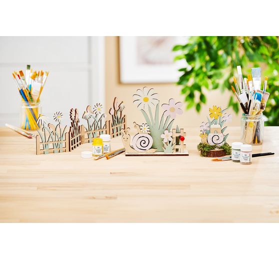 Drewniany model do składania VBS "Ogród ślimaków"