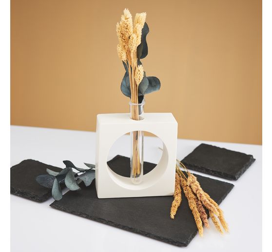 Silikonowa forma do odlewania "Wazon kwadratowy z kółkiem"