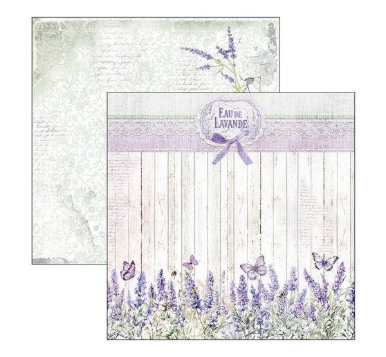 Papier do scrapbookingu "Poranek w Prowansji"