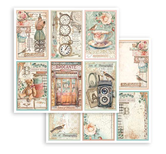 Scrapbook block "Brocante Antiques"