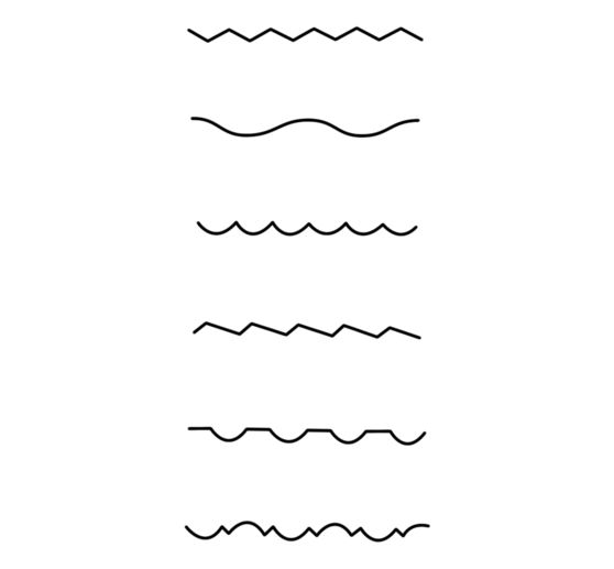 VBS Contour scissors, set of 6