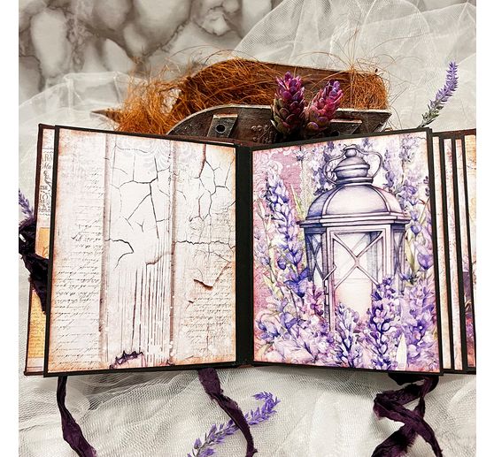 Papier do scrapbookingu "Poranek w Prowansji"