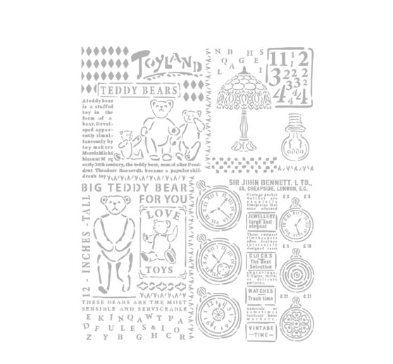 Szablon "Antyki Brocante - Miś"