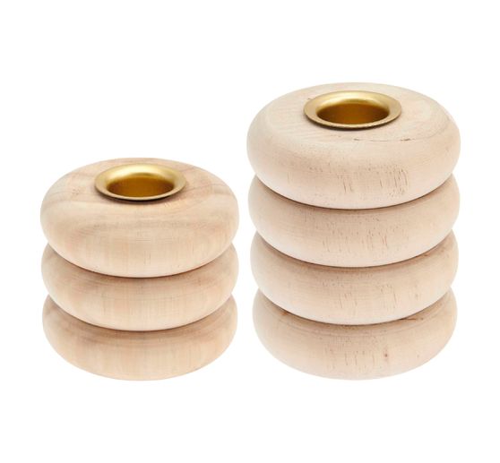 Candle holder "Rings", for stick candles Ø 2.4 cm
