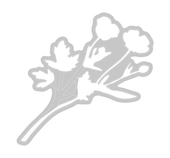 Szablon do wykrojników Sizzix Framelits i stemple Clear Stamps "Painted Pencil Botanical".