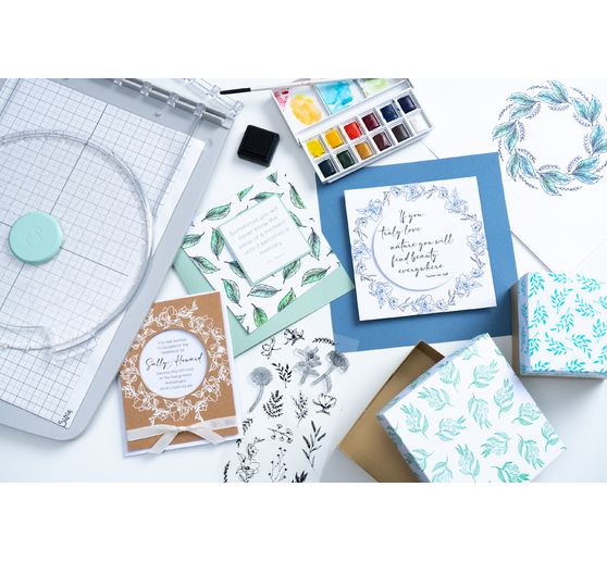 Zestaw bezbarwnych stempli Sizzix "Garden Botanicals"