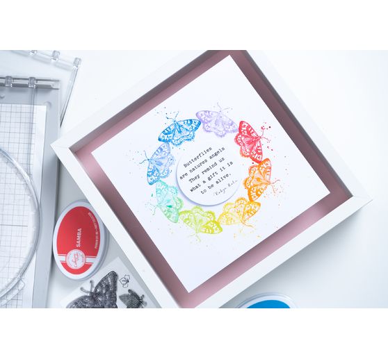 Zestaw przezroczystych stempli Sizzix "Motyle natury"