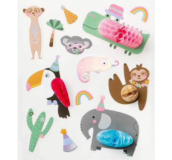 Naklejka w kształcie plastra miodu "Dżungla"