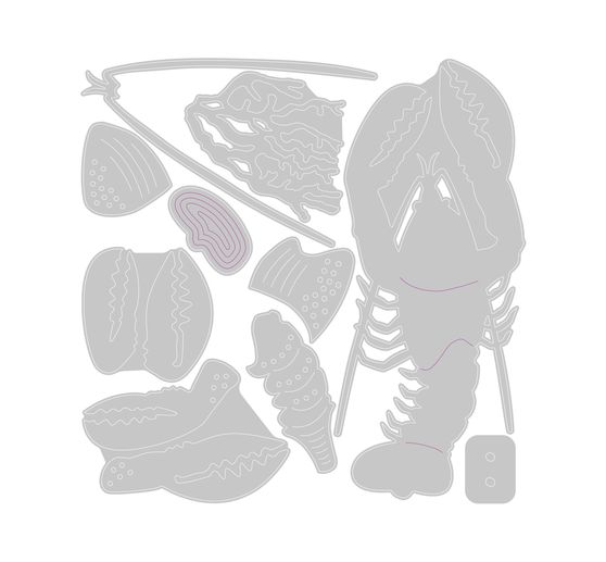 Sizzix Thinlits szablon do wykrojników "Ocean Critters"