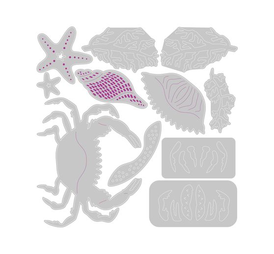 Sizzix Thinlits szablon do wykrojników "Ocean Medley"