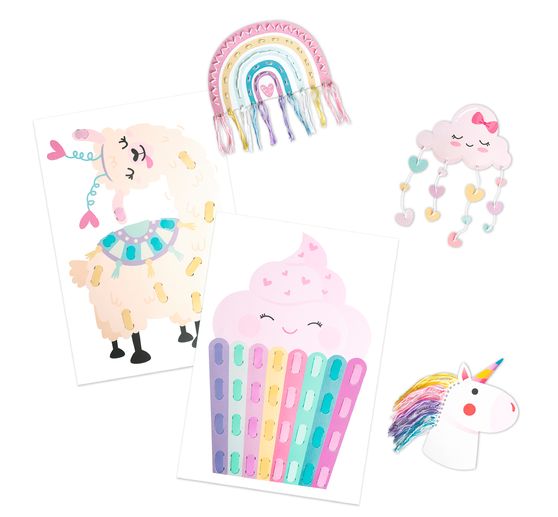 Zestaw do rękodzieła z papieru "Cute Rainbow
