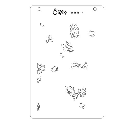 Szablony warstwowe Sizzix "Abstrakcyjne kwiaty"