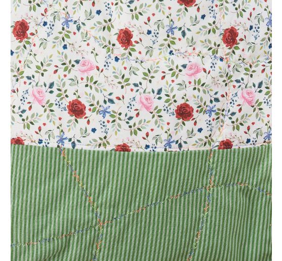 Tkanina Westfalenstoffe "Zielone paski Vichy"