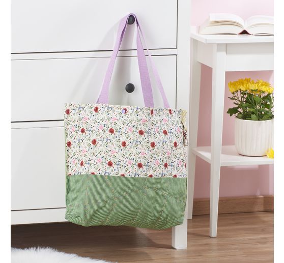 Tkanina Westfalenstoffe "Zielone paski Vichy"