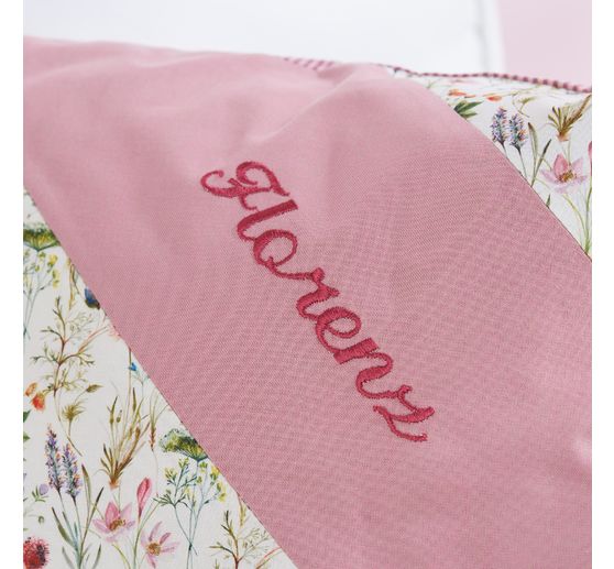 Tkanina gładka Westfalenstoffe "Melange Beige-Rose"