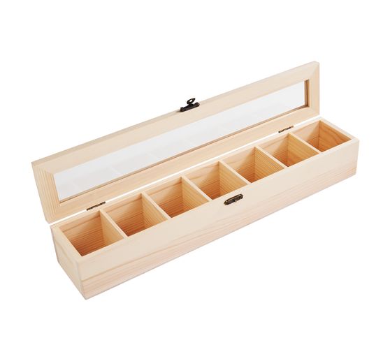 Pudełko do sortowania VBS z 7 przegrodami i okienkiem do podglądu