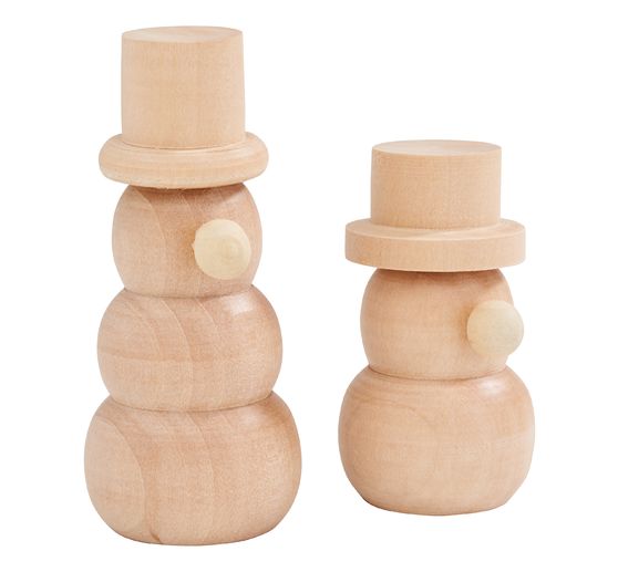 VBS Wooden snowmen