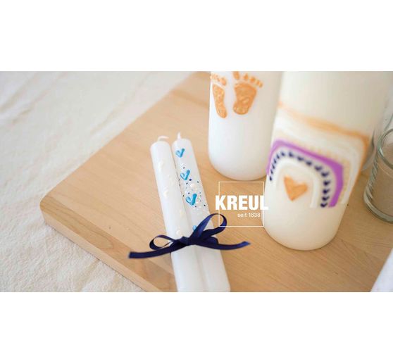 KREUL Candle Pen "Hello Baby" set of 6