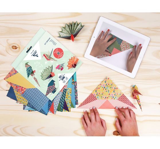 Folding paper-assortment "Birds"