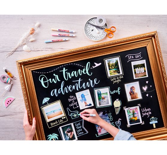 Zestaw 4 markerów kredowych edding 4085